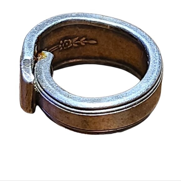 Reclaimed Handforged Flatware Ring Sz 3.5 - Picture 3 of 3
